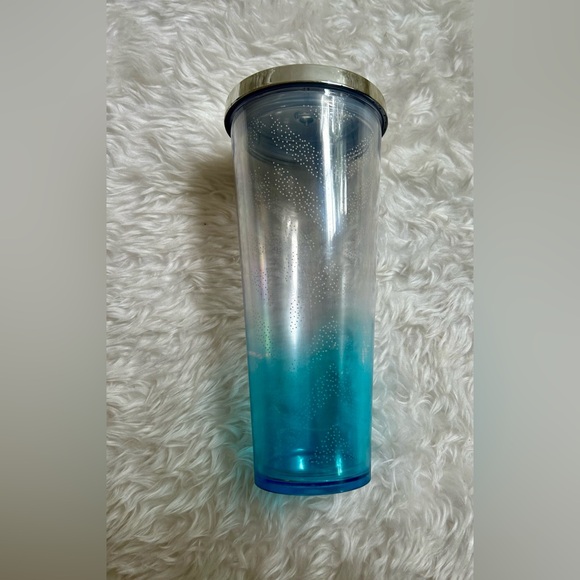 STARBUCKS 2014 24 OZ BLUE OMBRÉ DRINK CUP - Picture 1 of 6